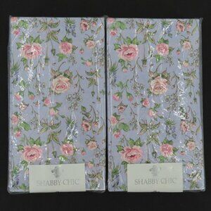 Shabby Chic Rachel Ashwell 2 Packs Pink Rose Flower Botanical Purple Napkins NEW